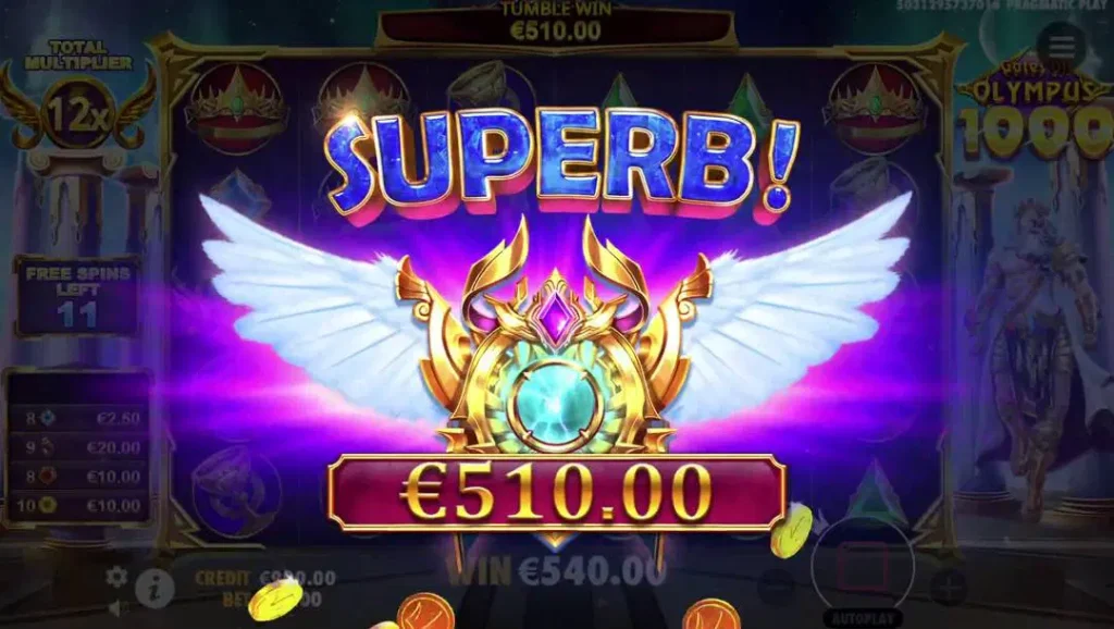 Superb Gain de Gates of Olympus 1000